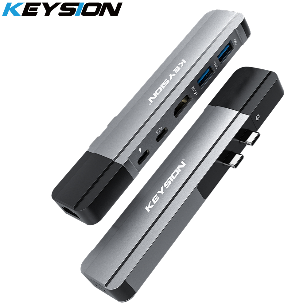 Nøkkel usb hub c hub til multi usb 3.0 hdmi adapter usb splitter til macbook pro Brygge Lyn 3 hub  rj45 dobbel usb type c hub