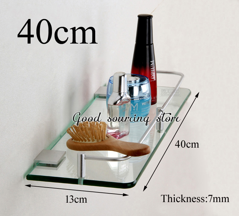 20 25 30 35 40 45 50Cm Enkele Tier Muur Wc Glas Badkamer Plank: 13 x 40cm