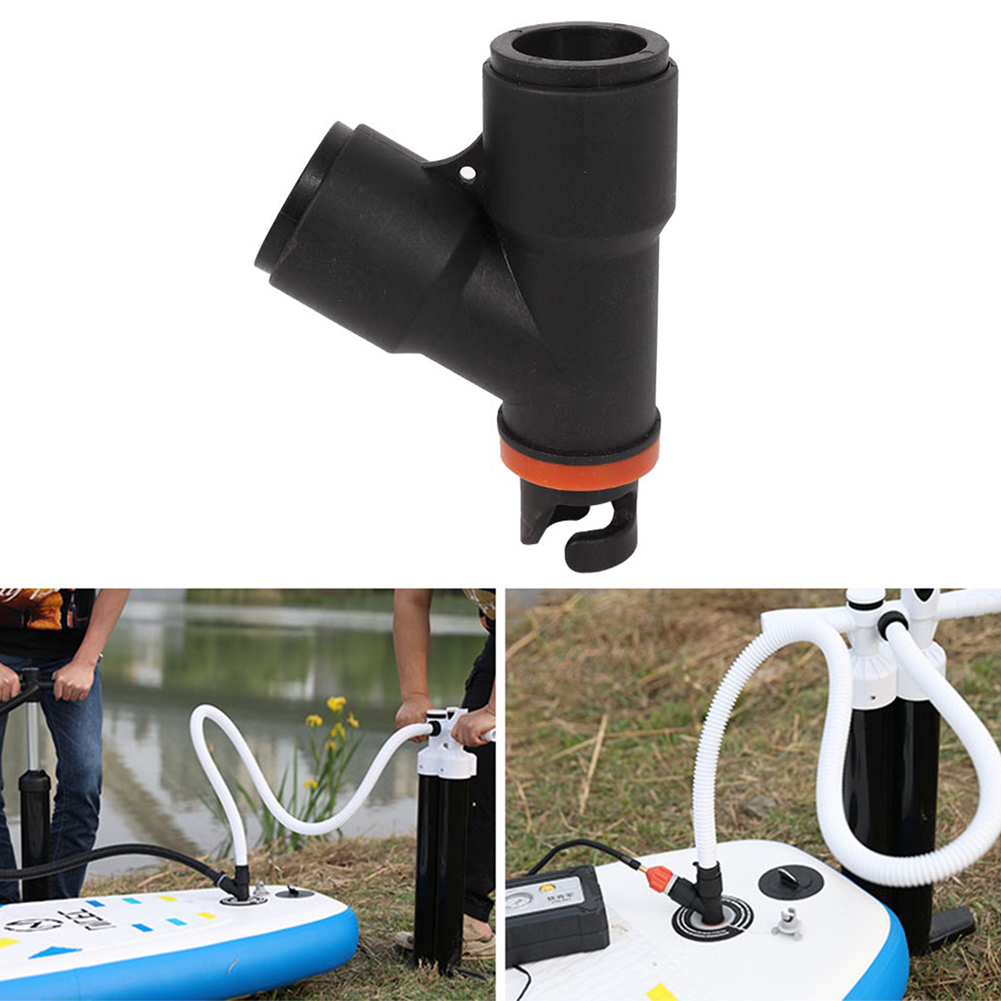 Kunststoff-Luft ventil adapter Pumpe Doppel ansaug adapter zum Kajakfahren Ruderboot zubehör zum Driften von Sensor werkzeugen