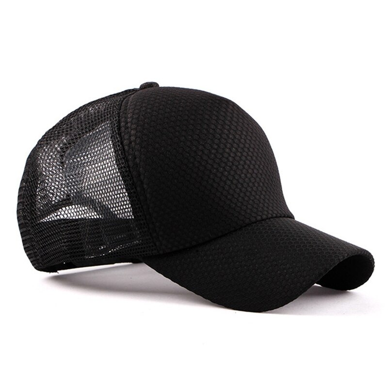 Tennis Cap Casual Style Sunshade Polyester Mesh Hat Headwear Outdoor Sports Wear With Adjustable Back Closure Running