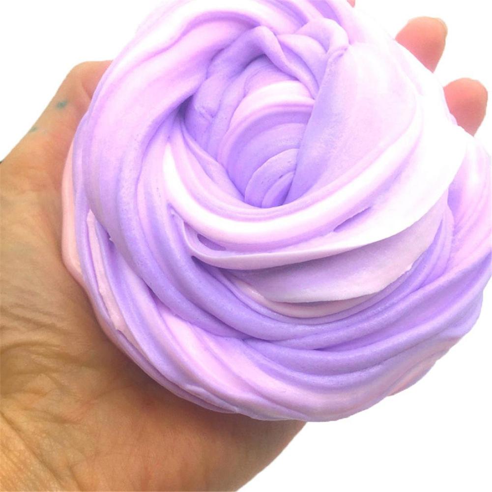 100Ml Slijm Speelgoed Fidget Speelgoed Squishy Squeeze Stress Antistress Multicolor Bitterkoekje Pluizige Slime Voor Kids Volwassenen Slime Charms