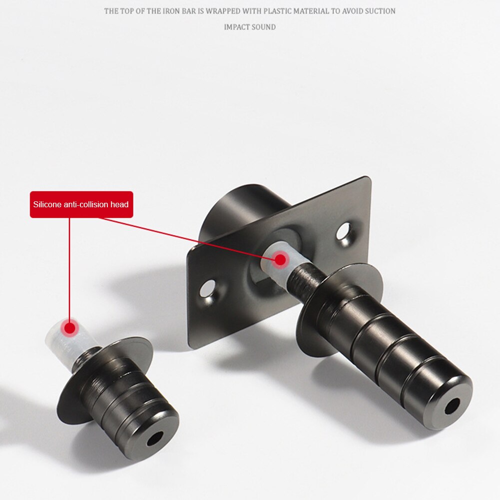 Heavy Duty Floor Soft Close Stopper Home Extra Thick Magnetic Door Stop Holder Hardware Powerful Wall Mounted Easy Install