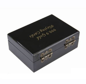 Dubai scenery and buildings 24K gold Poker playing cards For Dubai Souvenir and collection: black wooden box