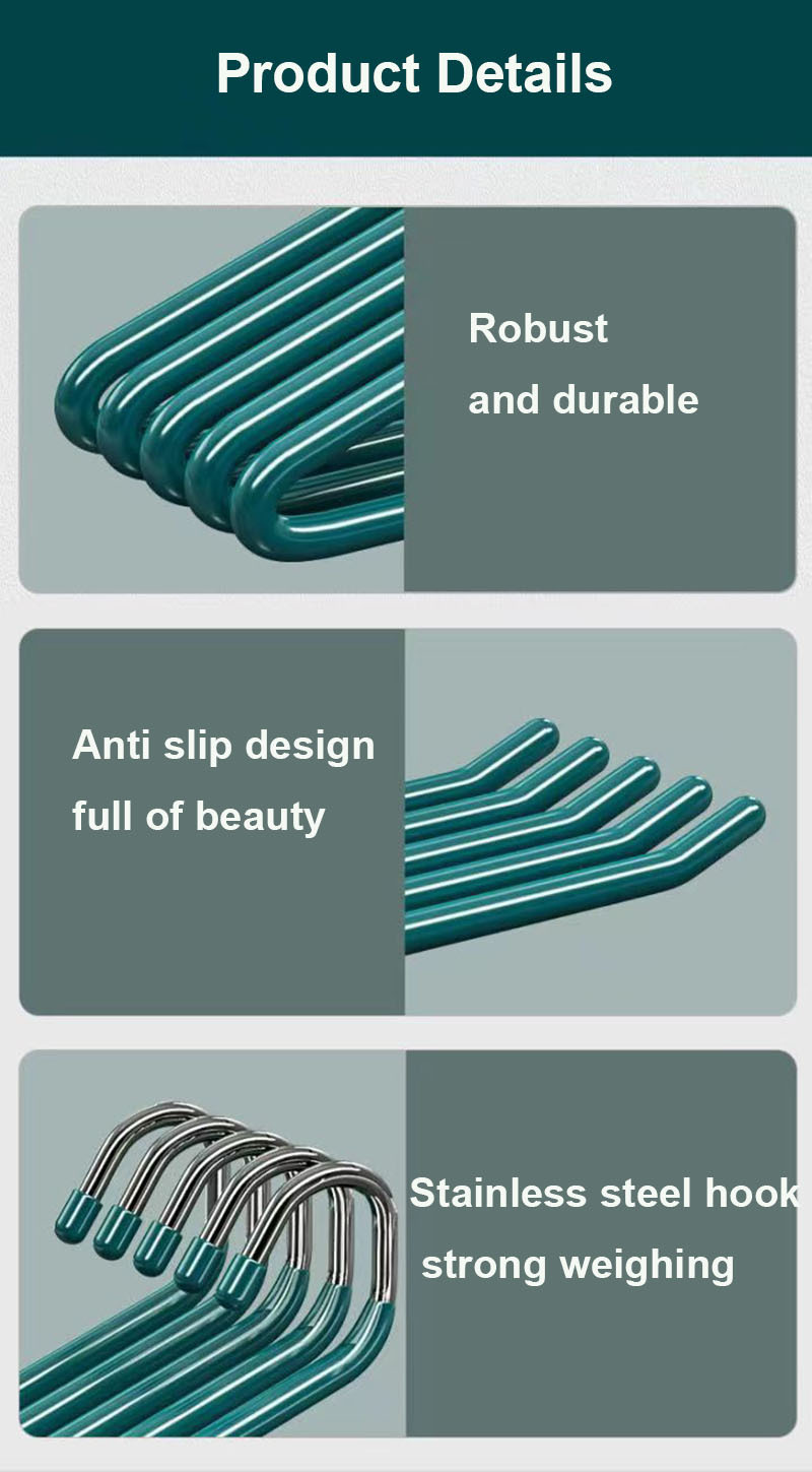 5/20pc, halkfria klädgalgar för garderoben, byxor och ,35cm metallgalgar för klänning och jeans, platsbesparande och hållbar förvaring