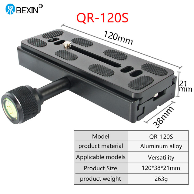 BEXIN-abrazadera para cámara serie, Base adaptadora de montaje con cabezal de bola para trípode, abrazadera de placa de Clip de liberación rápida para cabezal de bola de cámara Arca Swiss Dslr: Azul cielo