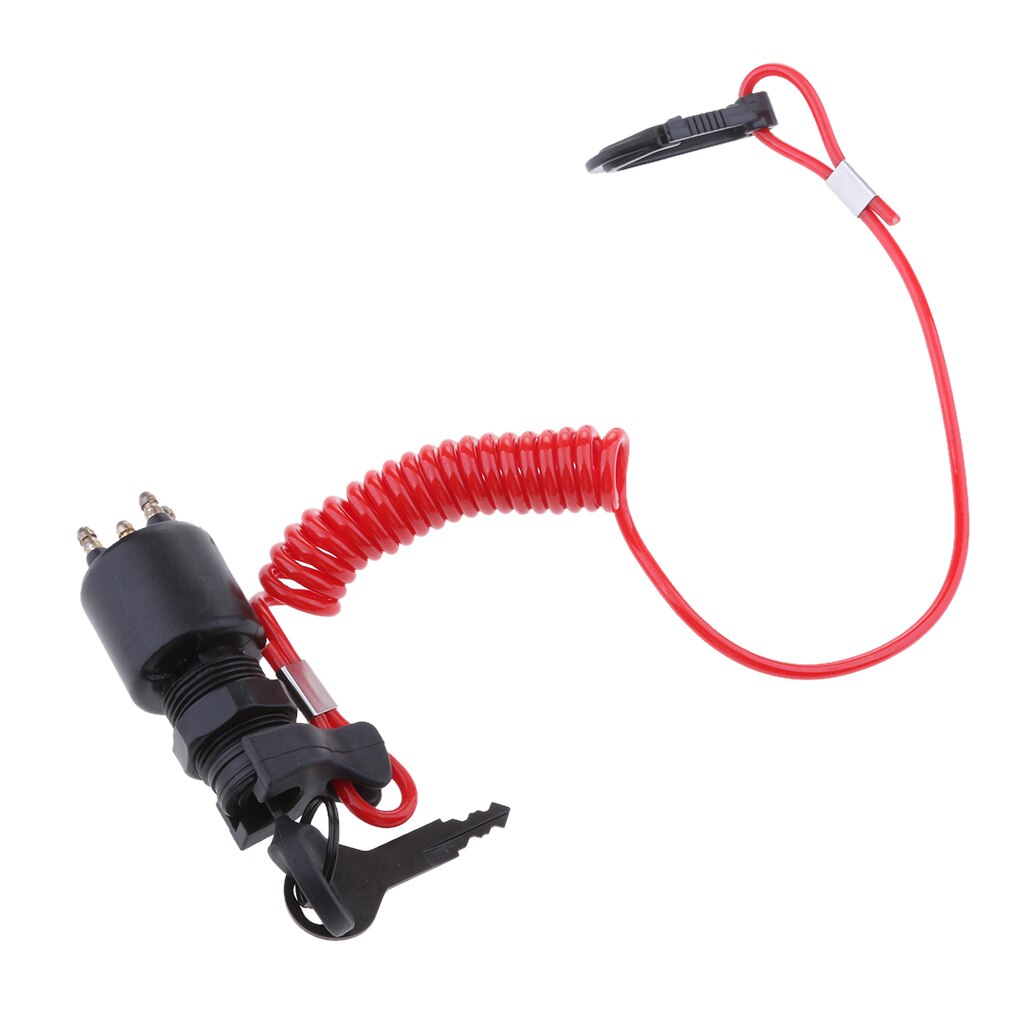5005801 Ignition Switch & Key Assembly with Lanyard for OMC Johnson Evinrude
