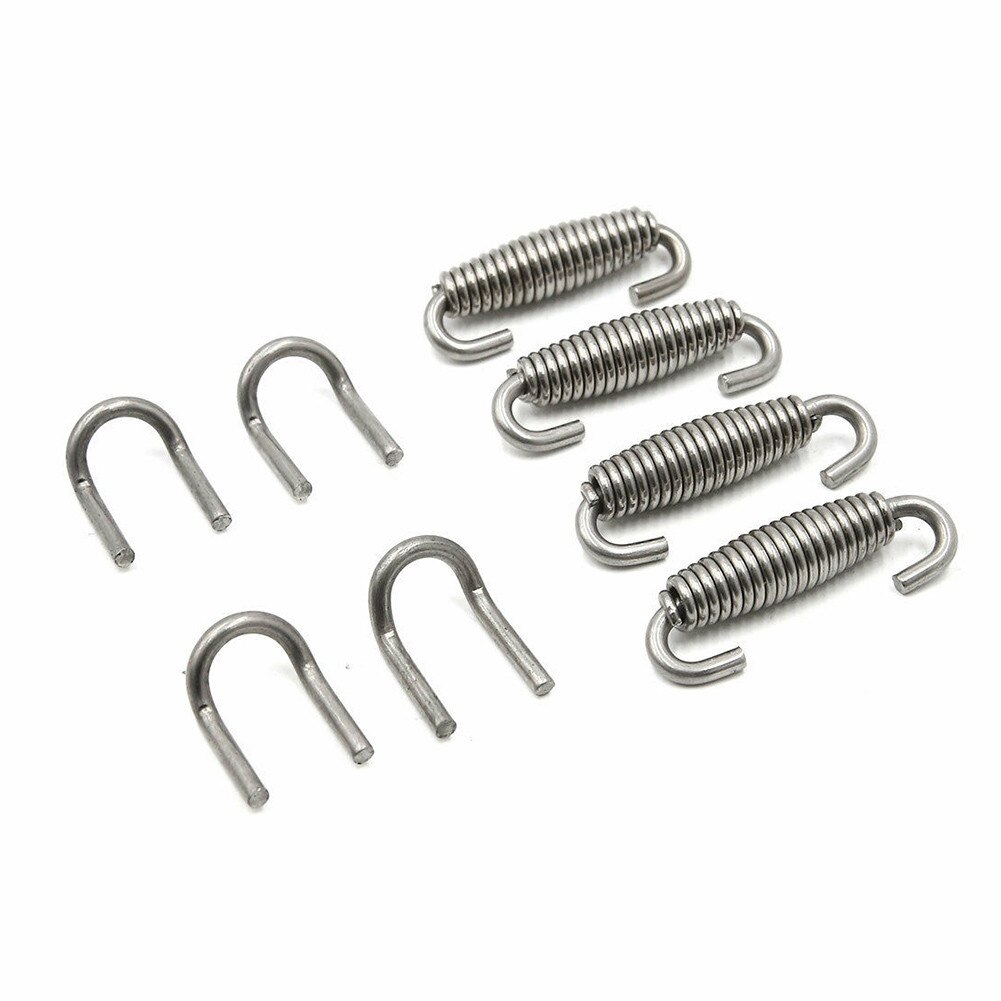 55mm Motorrad Auspuffrohr Quellen Auspuff Quellen einstellen Silber Edelstahl Neue