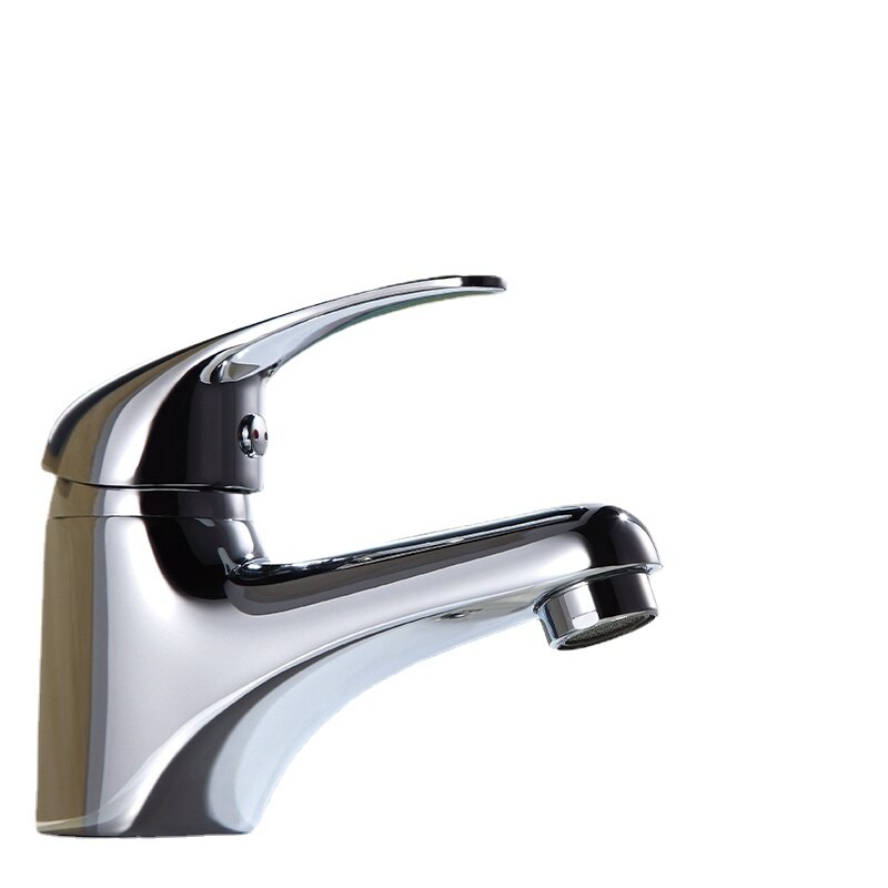 Faucet Washbasin Faucet Small Single Handle Chrome Plated Brass Single Hole Plumbing Faucet Sink Faucet Bathroom Faucet