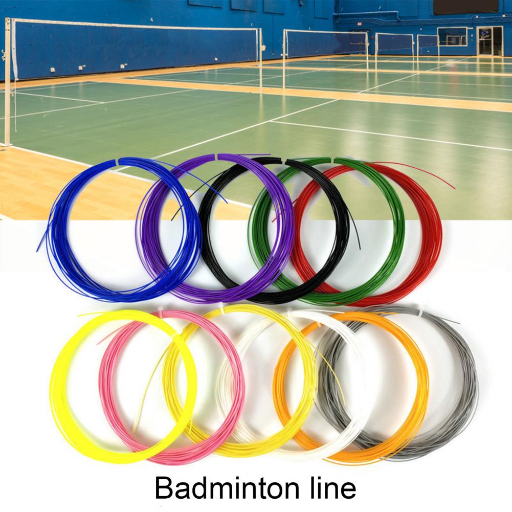 Badminton Line Nylon Badminton String 19-25 LBs Corrosion-resistant Useful Nylon Badminton Racquet String