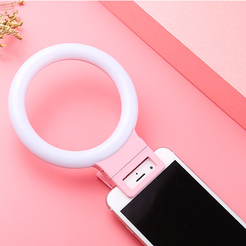 XixanLD10 LED Selfie Ring Licht Für Handys USB Ladung Füllen Licht Live Schönheit Lampe Schießen Video Ergänzende Selfie Beleuchtung