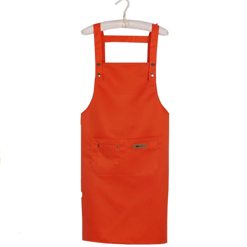 Delantal de estilista negro, accesorio impermeable para peluquería, champú para colorear, cortes de pelo, paño para envolver, herramienta de peluquería, delantal de peluquero: Orange
