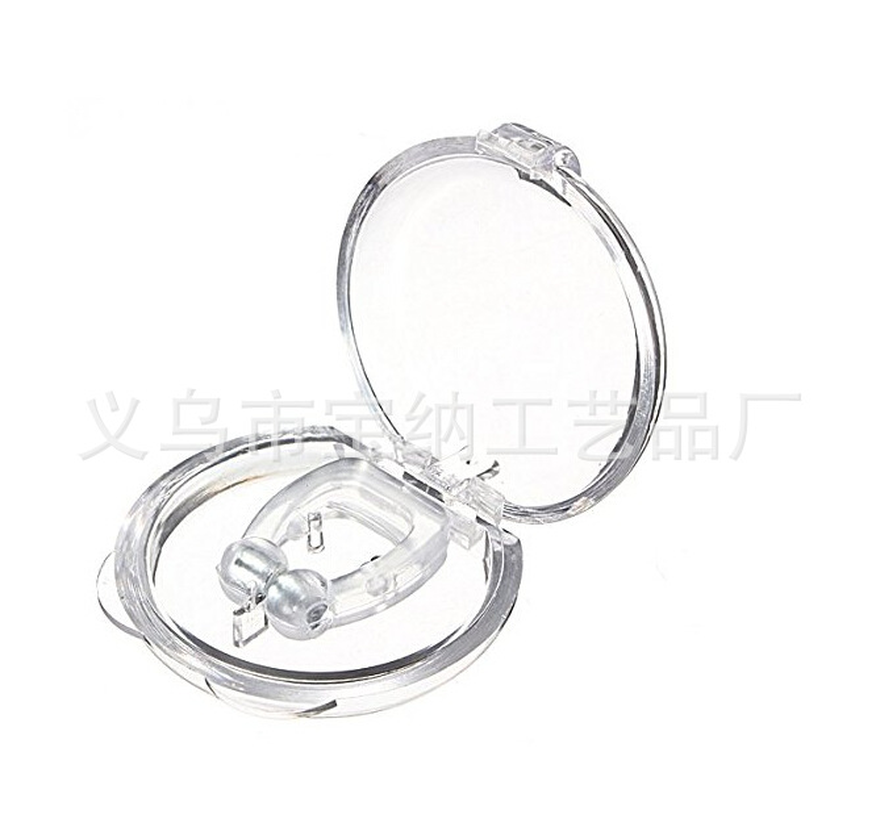 1ps Silicone Magnet Nose Clip Stop Snoring Anti Snore Device Sleeping Aid Apnea Guard Night Device Squeeze Toys