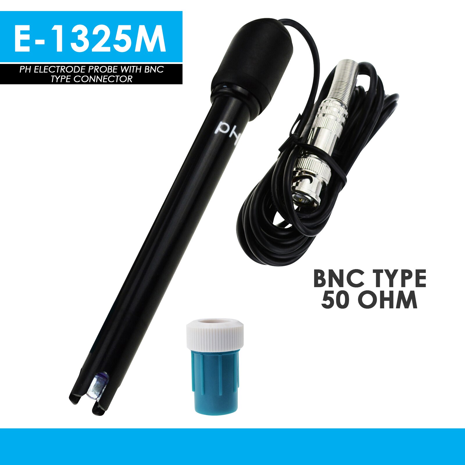 Sonde d&#39;électrode pH connecteur BNC, câble de 300cm pour contrôleur de moniteur de PH mètre