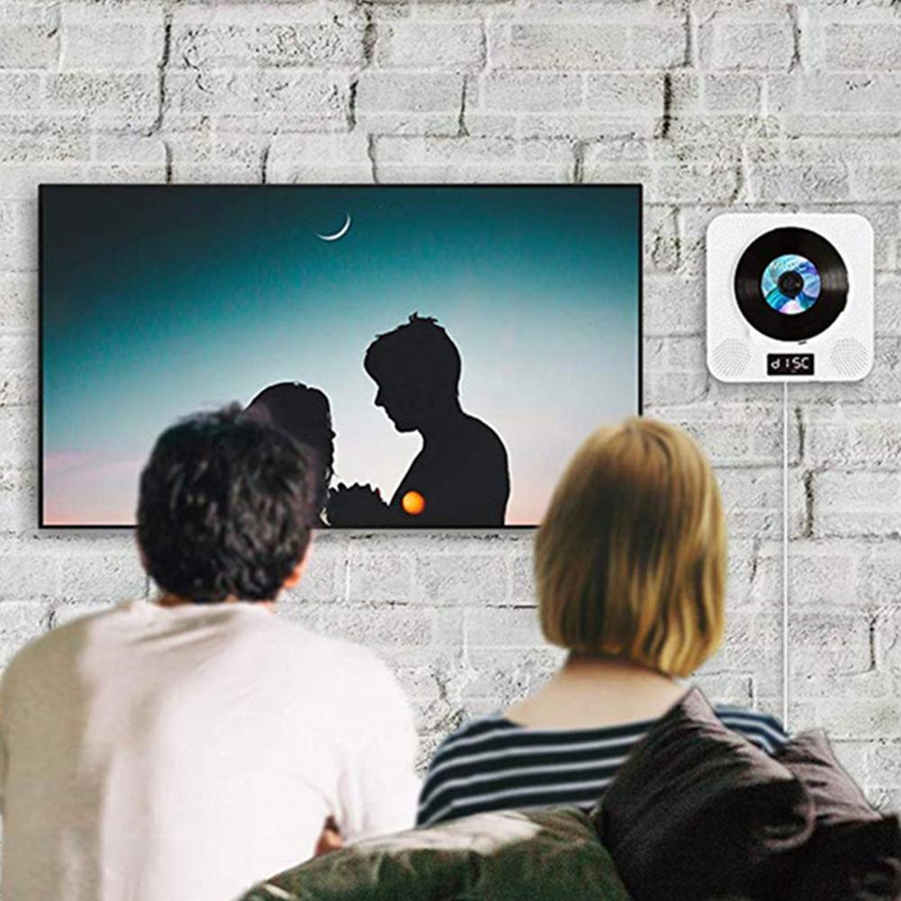 Wall Mounted bluetooth CD player with remote display player CD format learni WMA English DVD function MP3 bluetooth support W0D5