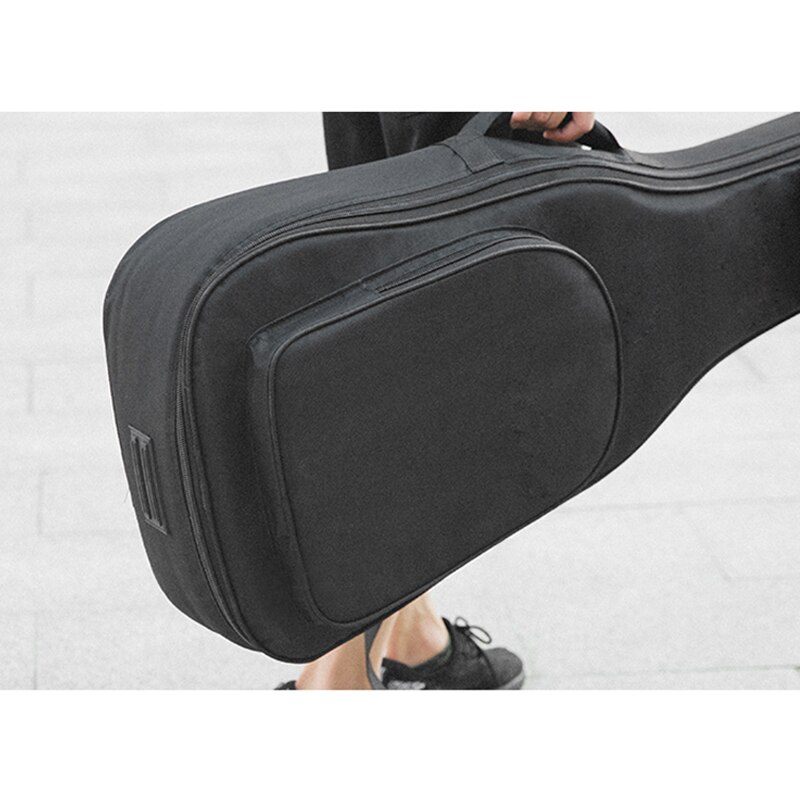 Gitaar Tas Met Schouderbanden-Waterdichte Gewatteerde Case-Bas, akoestische & Klassieke Gitaar Gig Bag - Perfect Voor Reizen: Black  36 Inch