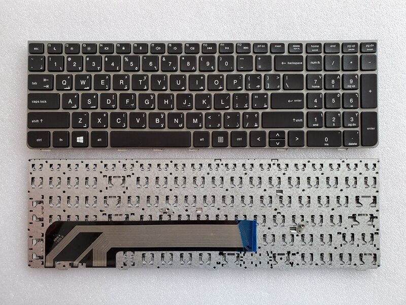 clavier SP/PO/AR pour ordinateur portable HP PROBOOK 4530 4530S 4730 4730S 4535S 4735s: AR Silver frame