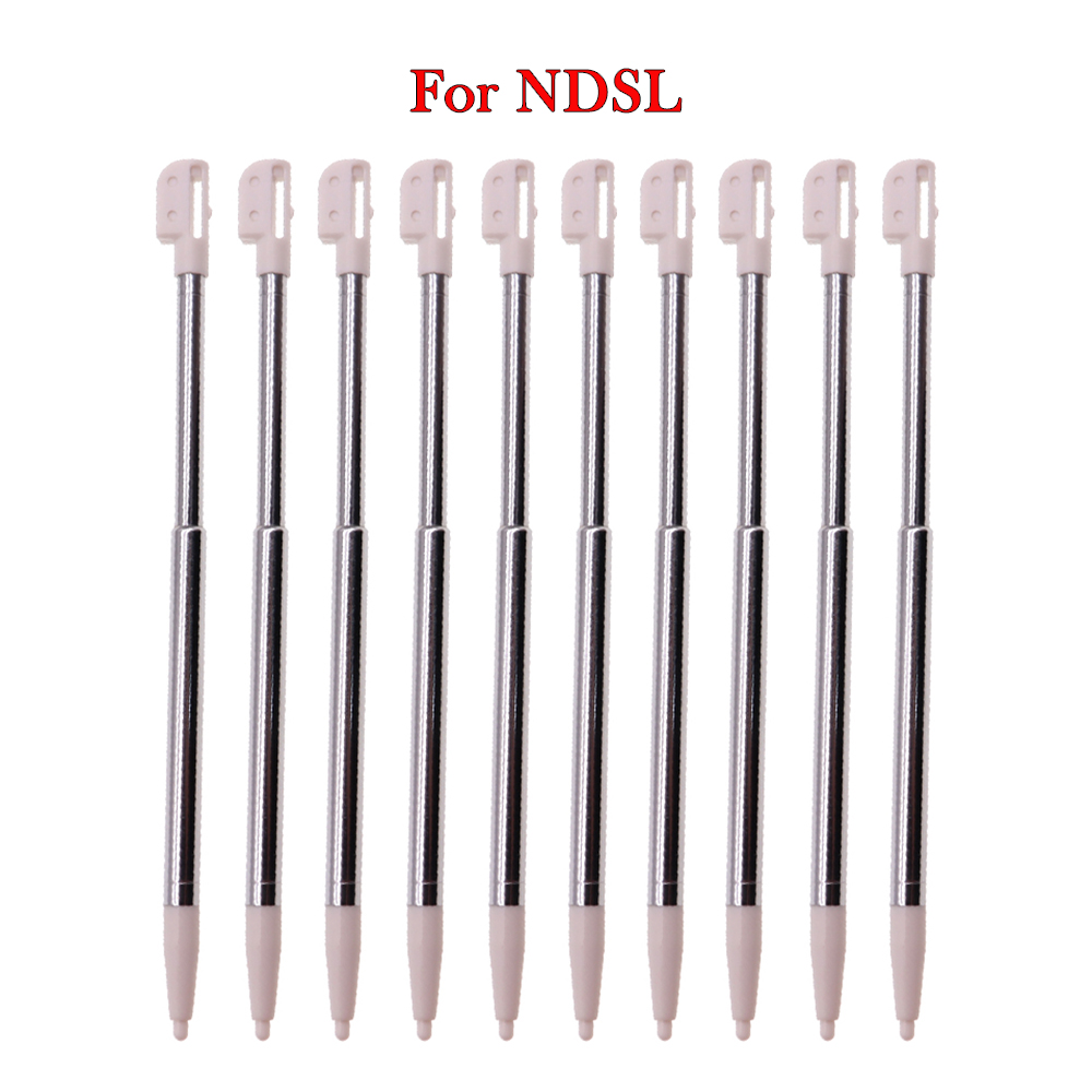 10 stücke Metall Teleskop Stift Stift Kunststoff Stift Touchscreen Stift für Nintendo 2DS 3DS Neue 2DS Neue 3DS XL LL Für NDSL NDSi: Pro NDSL