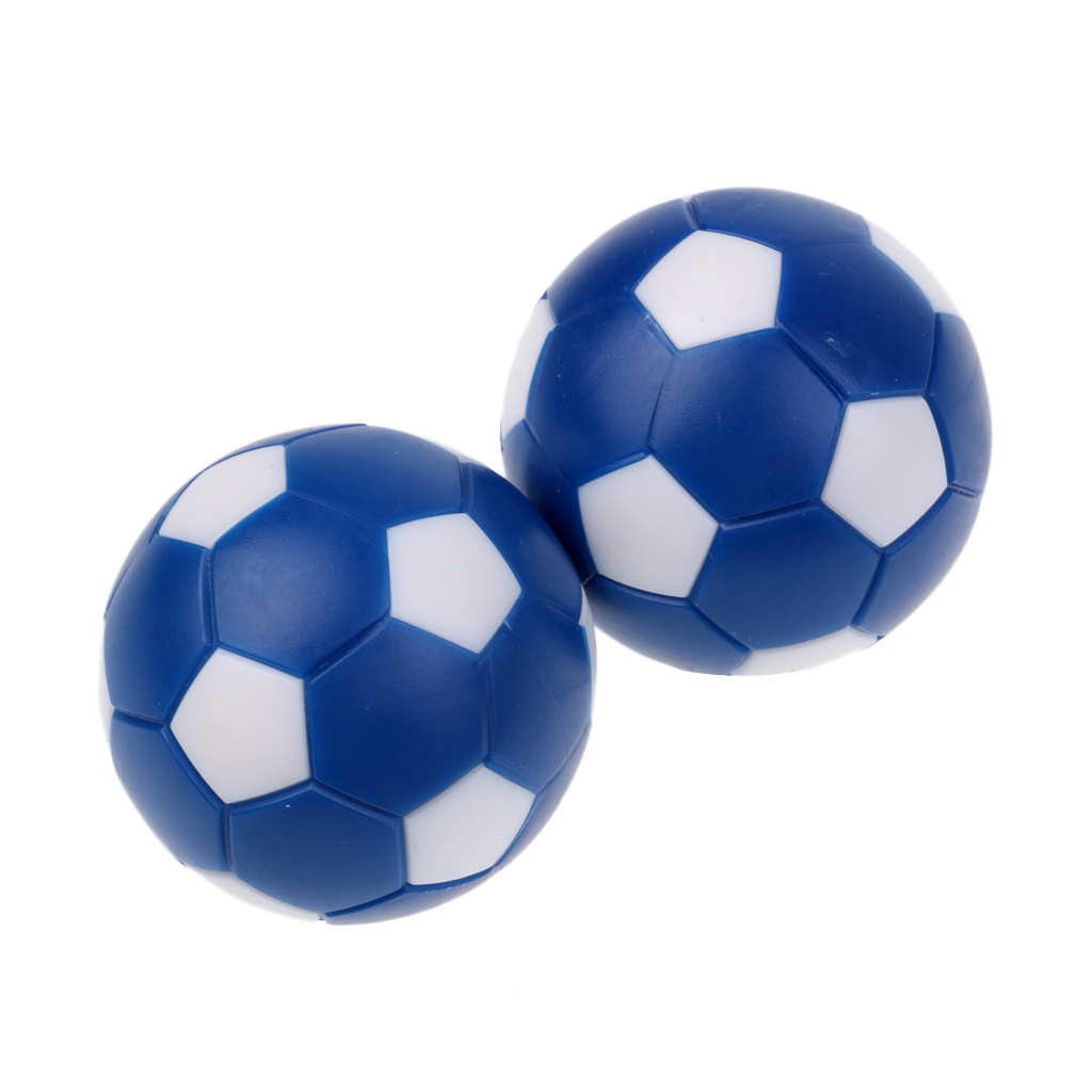 6-Pack 36mm Soccer Table Football Foosball Balls Footballs Replacement Table Game Accessories, Blue & White