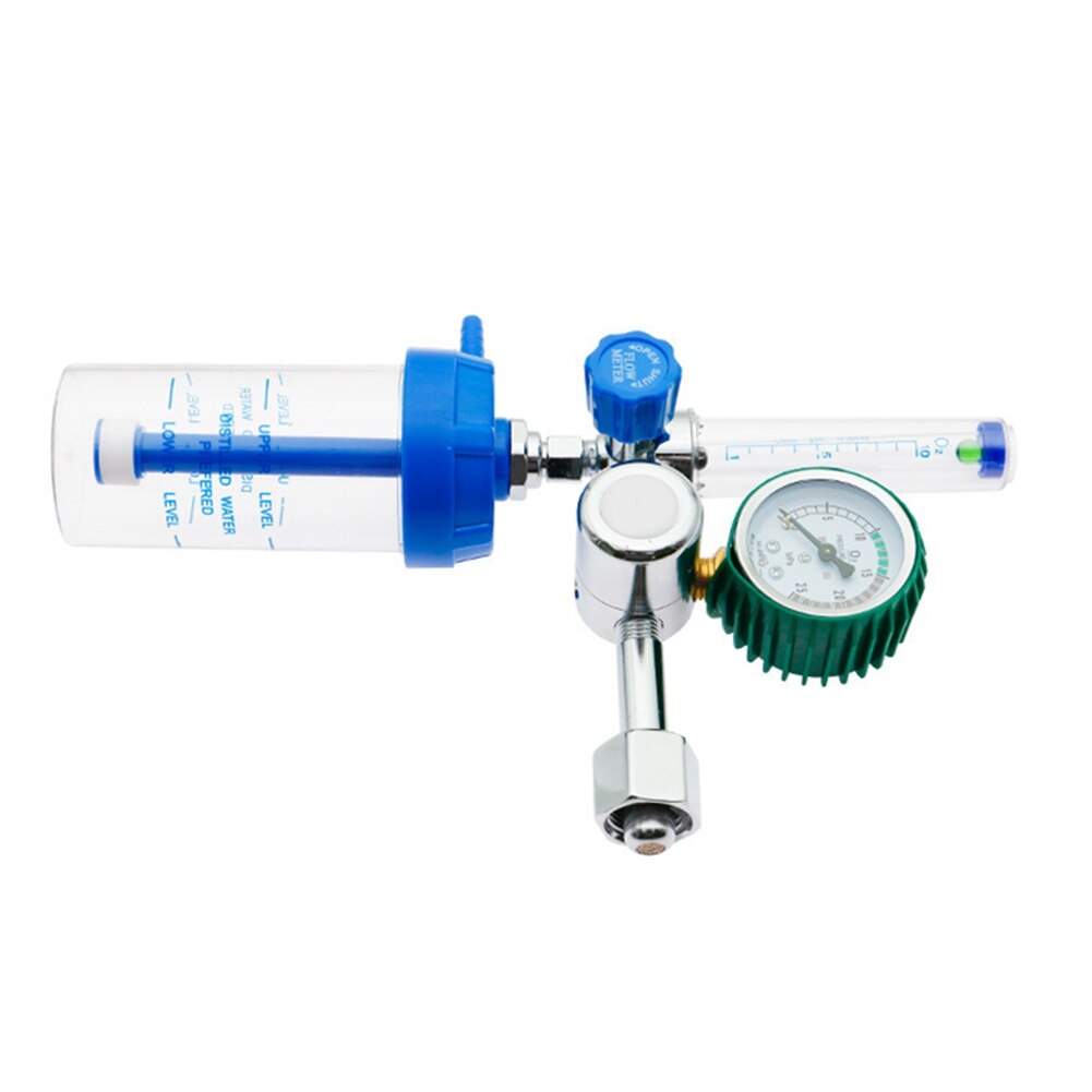 Regulador de oxígeno, reductor de presión, inhalador, G5/8 pulgadas, medidor de flujo, válvula reductora de Gas, amortiguador tipo boya