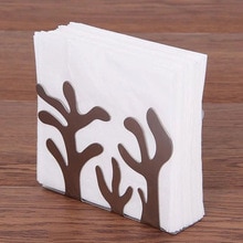 Metal Tree Pattern Napkin Holder Paper Dispenser Tissue Rack Home Party Dining Table Decor