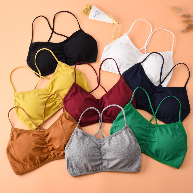 Seamless Bras Cross Beauty Back Sexy Tube Top Wrapped Chest Girl Underwear