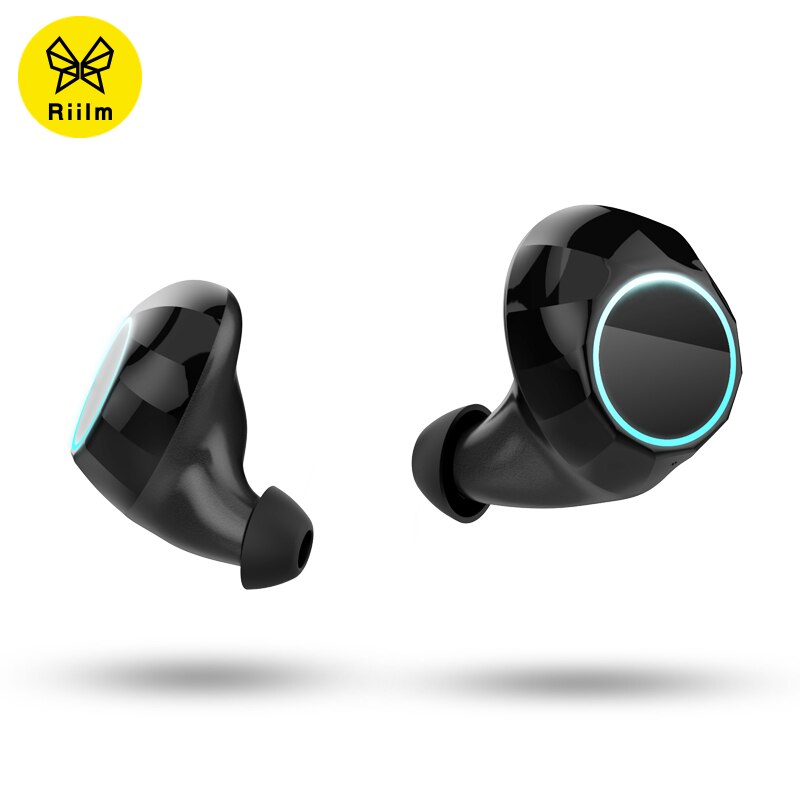 Riilm echte draadloze stereo oortelefoon draadloze 3D stereo Bluetooth oordopjes en power bank met Microfoon handsfree bellen
