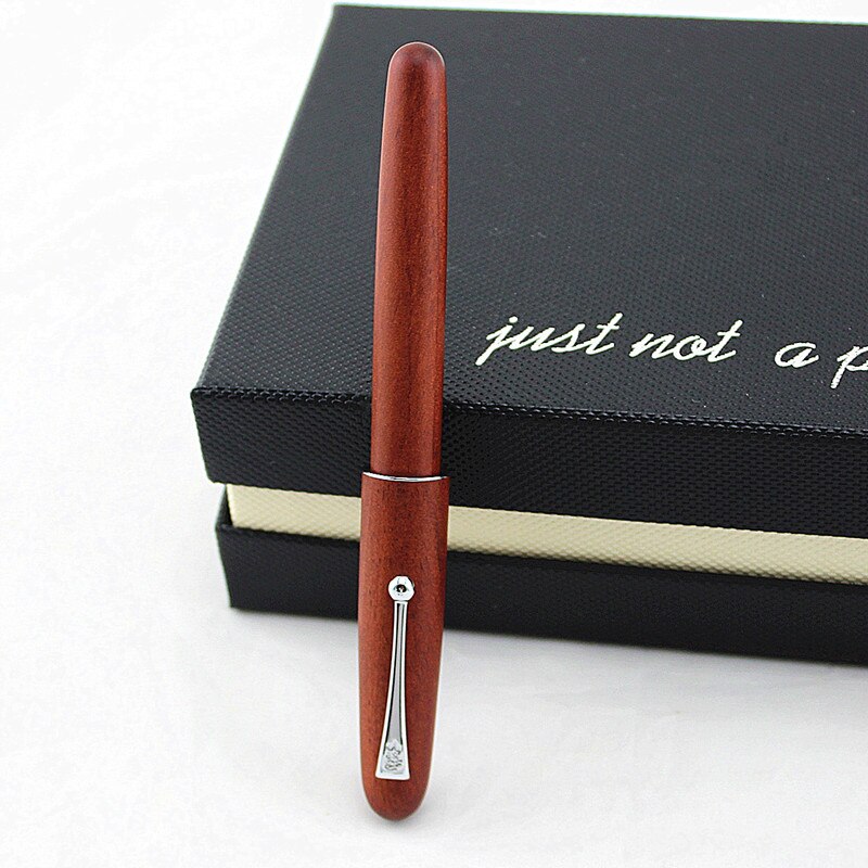 Jinhao Luxury Wood Fountain Pen Standard Metal Iraurita 0.7mm Fine Nib Calligraphy Ink Pens for Office Writing