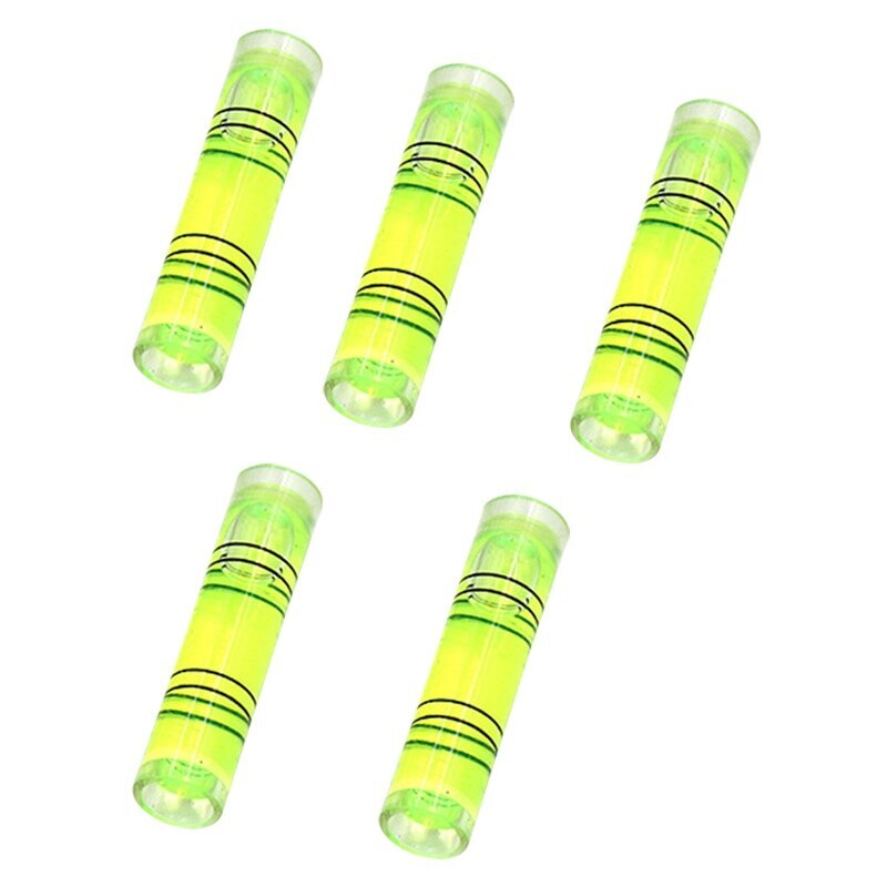5pcs Multifunctional Mini Bubble Level Woodworking Wooden Horizontal Bubble Mini Level Feet Foot Slope Measuring Tools: Round