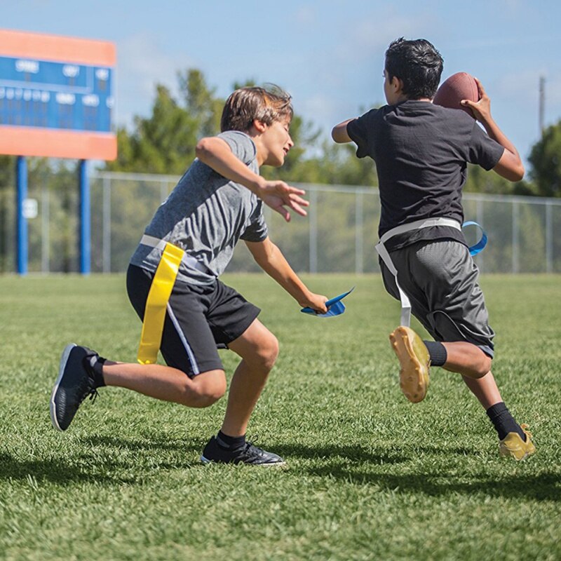 Cinturón de entrenamiento de partidos de fútbol americano, etiqueta con banderas de Rugby ajustables, correa de cintura, herramientas deportivas al aire libre