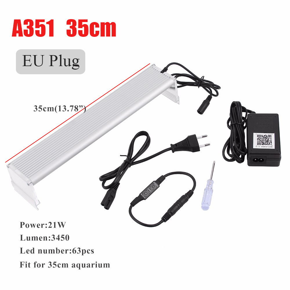 Chihiros WRGB EINE Serie FÜHRTE Aquarium Licht 20-50cm Lampen für Aquarium Pflanzen LED mit erweiterbar wasserdicht Clip auf setzt: A351 EU Stecker