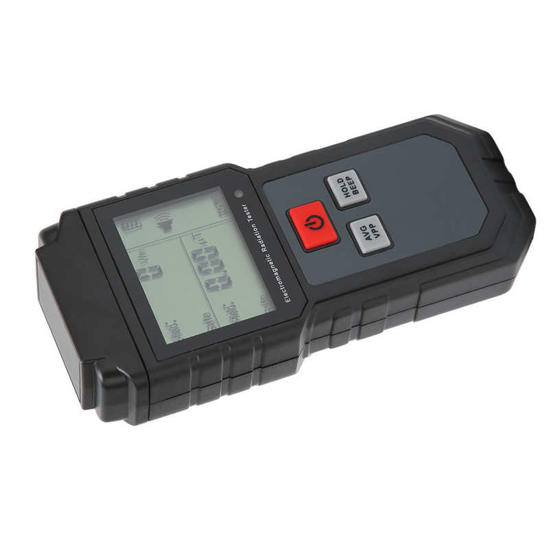 Radiation Detector Electromagnetic Radiation Tester 1V/M-1999V/M LCD EMF Meter with Sound Light Alarm for Home Appliances