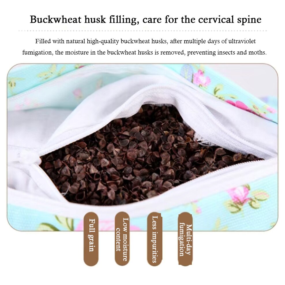 Buckwheat Cervical Pillow 2 In 1 Combination Old Coarse Cloth Buckwheat Pillow Orthopedic Recommendation Healthy Neck Pillow