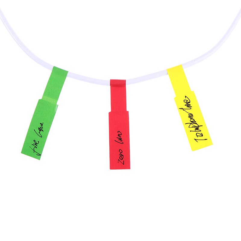 Etiquetas de Cable autoadhesivas de colores útiles, etiquetas de identificación impermeables, pegatinas, herramienta de marcador, organizadores de cables de fibra, 300 Uds.
