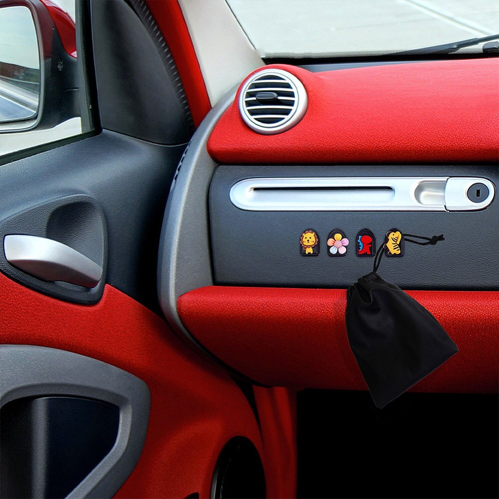 6Pcs Voertuig Cartoon Haak Multifunctionele Mini Opknoping Haak Auto Hanger