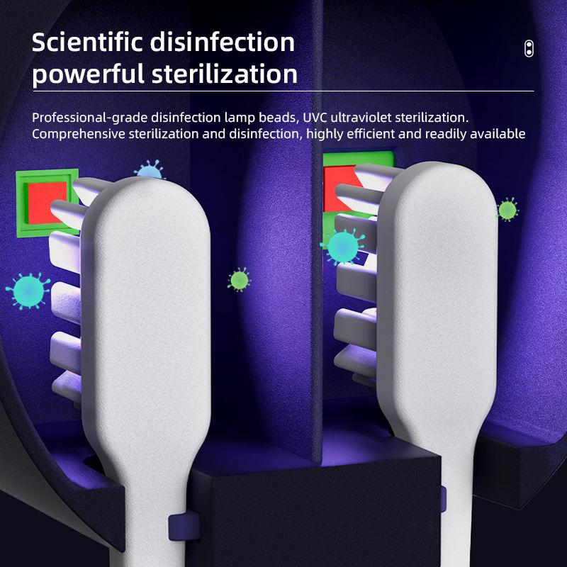 Mini tragbare wiederauf ladbare Reise Zahnbürste Sterilisator Induktion schalter mit Ladung Anzeige UV Zahnbürste Sterilisator fallen