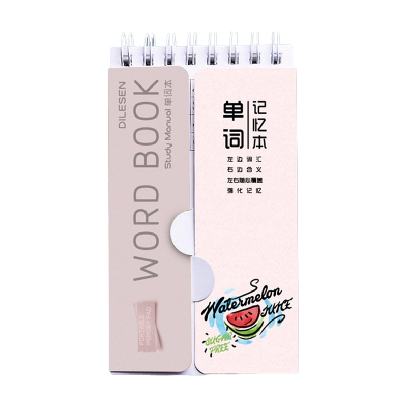 Portable Notepad Mini Spiral Notebook Pocket Study To-do-list Pad Notebook: watermelon