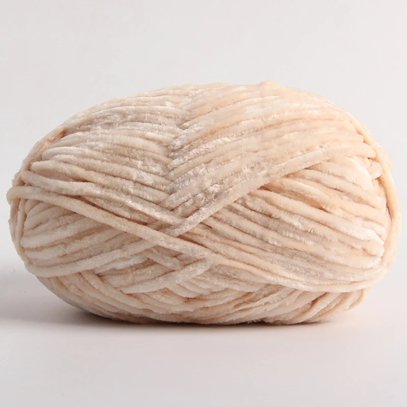 100g / 1 Stück Count Chenille Samt Wolle Dickes warmes Garn Manuell DIY Häkelgarn Strickwolle Baby Nutzwolle Serie Häkeln Par