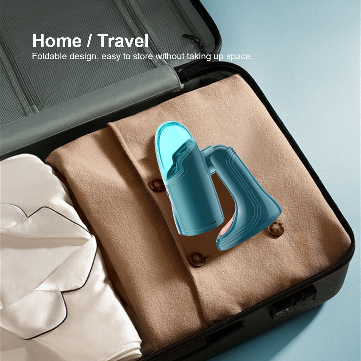 Handheld Garment Steamer 1500W Household Fabric Steam Iron 120ml Mini Portable Horizontal Vertical Fast-Heat For Clothes Ironing