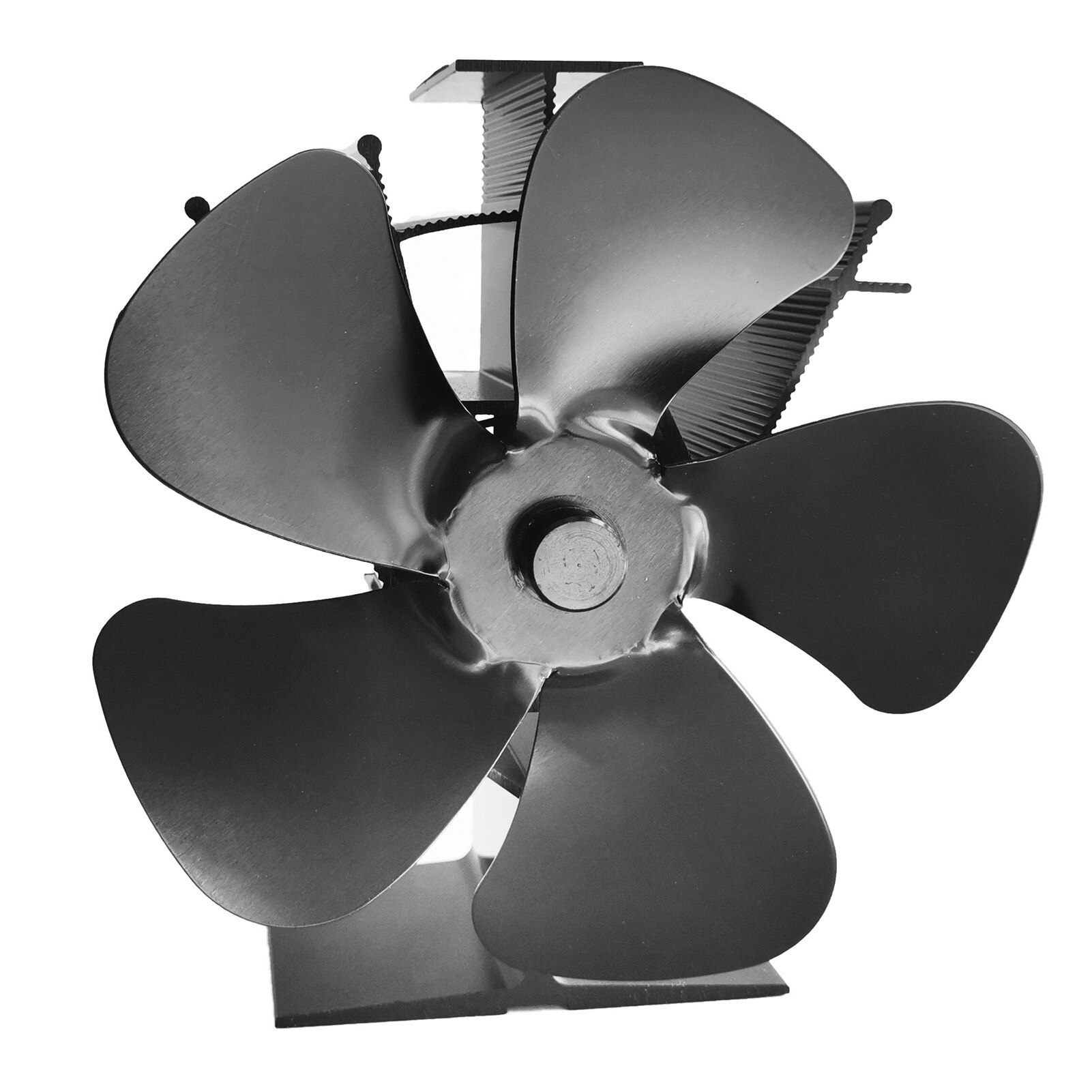 Ecofan 812AMXBX Warmte Aangedreven Houtkachelventilator, Zwart, Tweetalig