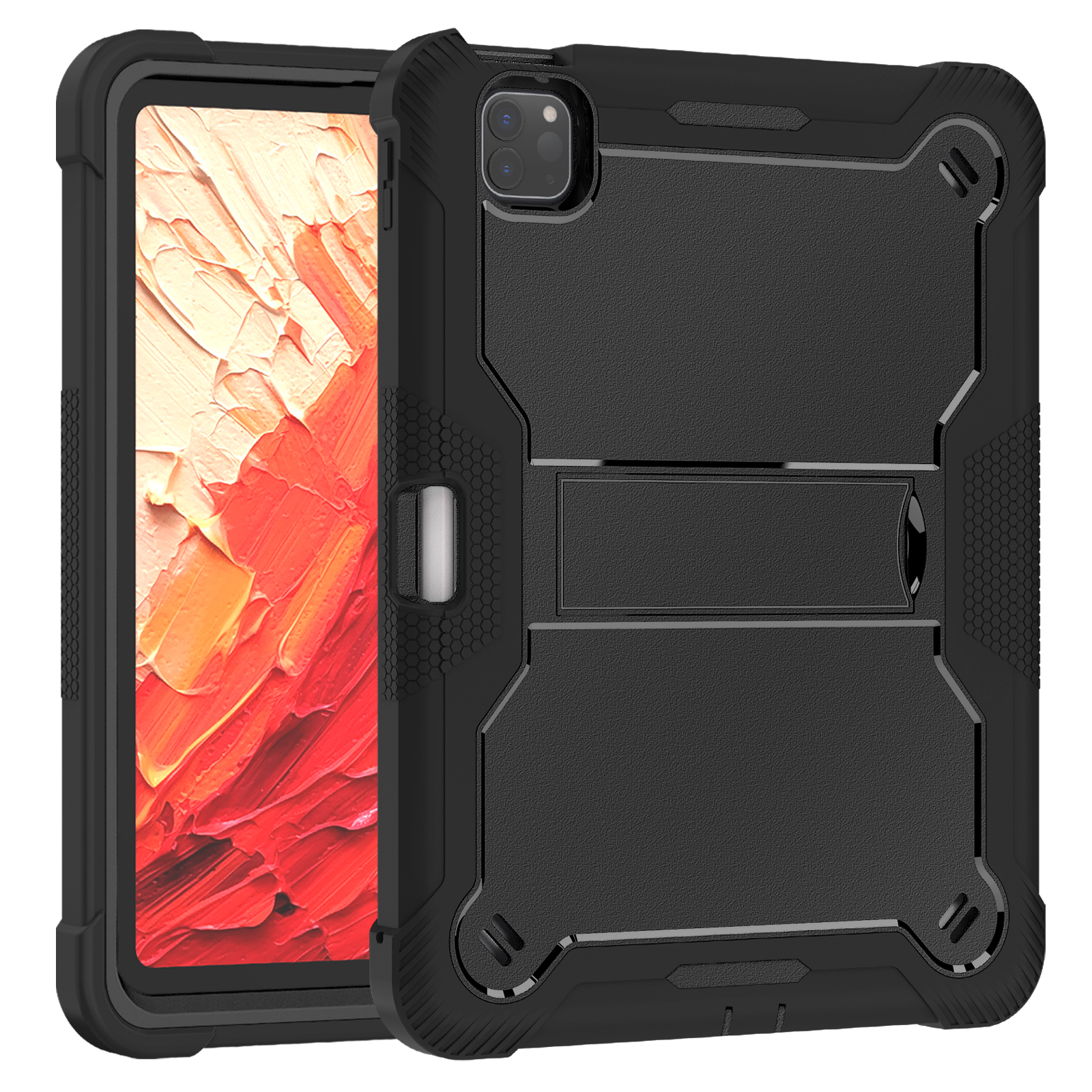 Stødsikkert til ipad air 11 pro 11 3-- lags multifunktionelt cover til air 4 air 5 a2588 a2589 a2591 a 2072 a2316 a2324: 5 / Champagne