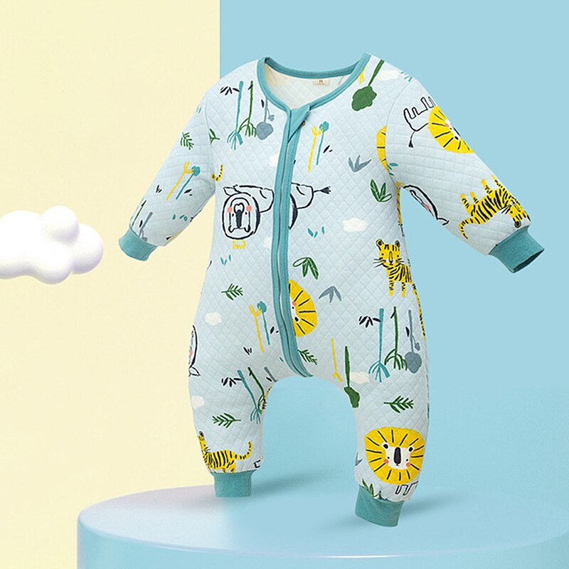 Baby Pasgeboren Slaapzakken Katoen Vervoer Sack Kinderen Winter Warm Sleepsacks Voor Jongens Meisjes Catroon Patroon Jumpsuit Pyjama: S1 Sleeping Bag / for 6-12M