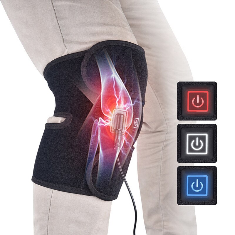 Physiotherapy Leg Massager Knee Pads Knee Brace with Heating CompressPad Support Belt TherapyInjury Rehabilitation Tools