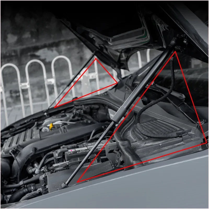 Para VW Golf 8 GTI/Line/Pro -2025, capó de estilo de coche, barras de soporte de elevación de choque de Gas, accesorios de varilla de soporte