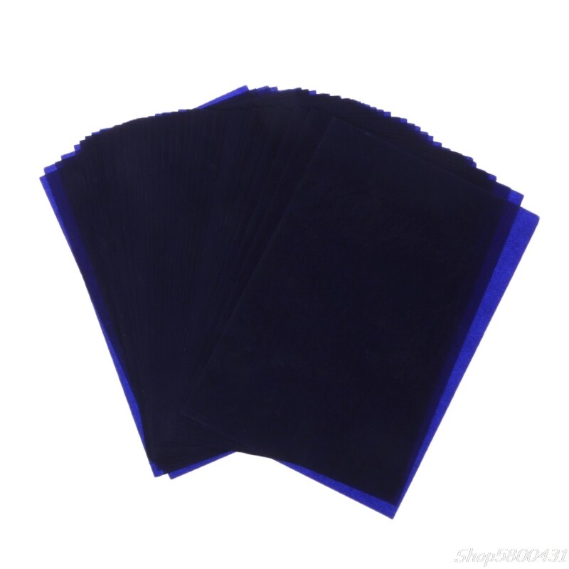 50 Sheets Double Sided Carbon Copier Stencil Transfer Paper Stationery Supplies O21 20
