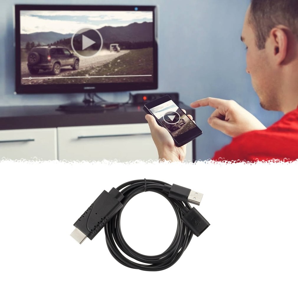 2 in 1 USB Female to HDMI Male HDTV Adapter Cable ... – Grandado