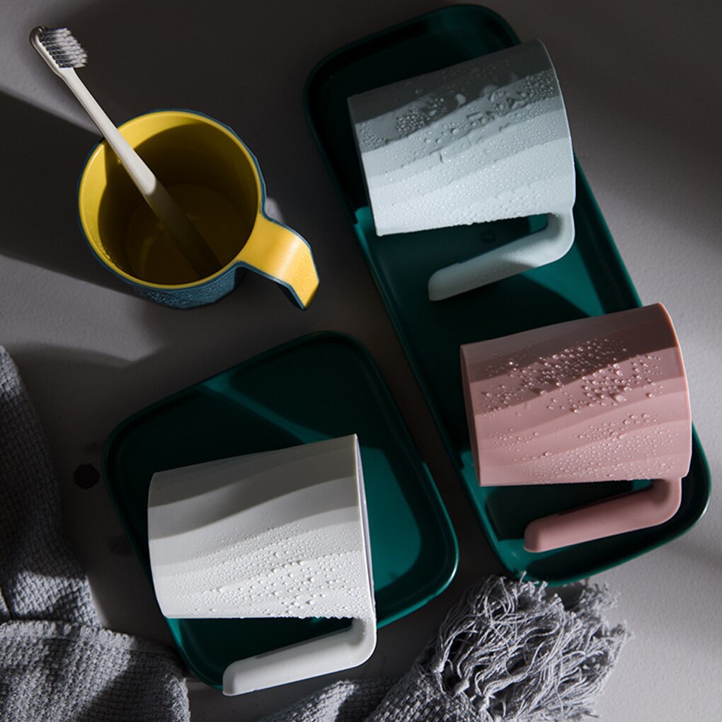 Toothbrush Tooth Cup Plastic Bathroom Tumbler Travel Toiletries Wash Cup Anti-Slip Bathroom Accessories 301 To 400ml For Family