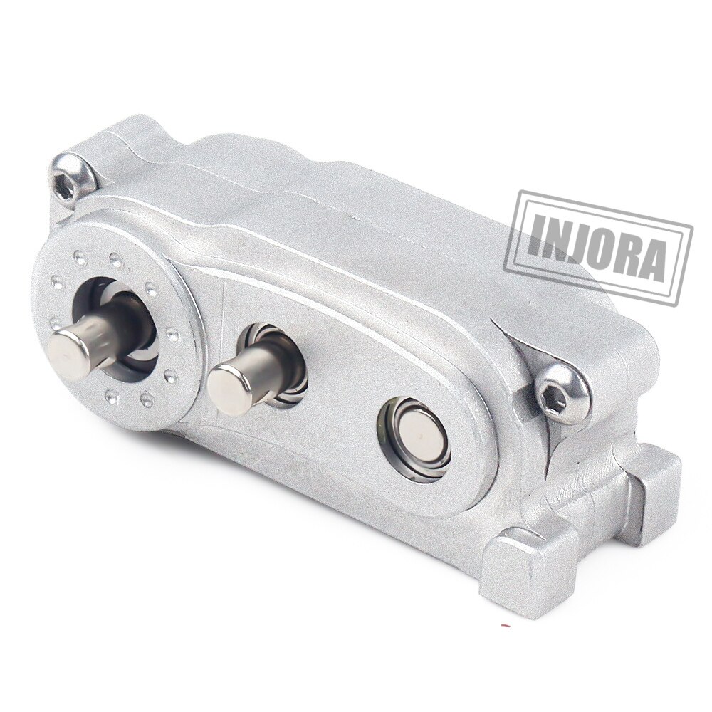 INJORA 313mm 12,3 "distancia entre ejes caja de cambios Prefixal Marco de Metal para 1/10 RC orugas coche Axial SCX10 y SCX10 II 90046: Transfer Case