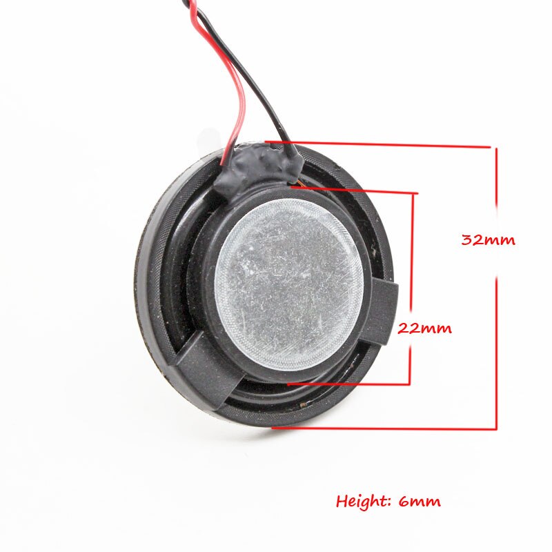 10pcs 4R 3W 32MM Round Speaker Thickness 6MM Complex Film Bass Loudspeaker For High-end Toys E-book
