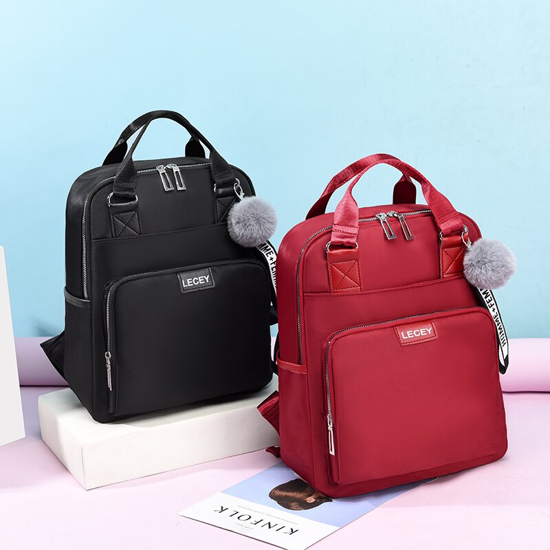 Stijlvolle Waterdichte Laptop Vrouwen Rugzak Dames Mode Rugzak Voor Meisjes Zwarte Rugzak Vrouwelijke Grote Roze Tassen Mochila