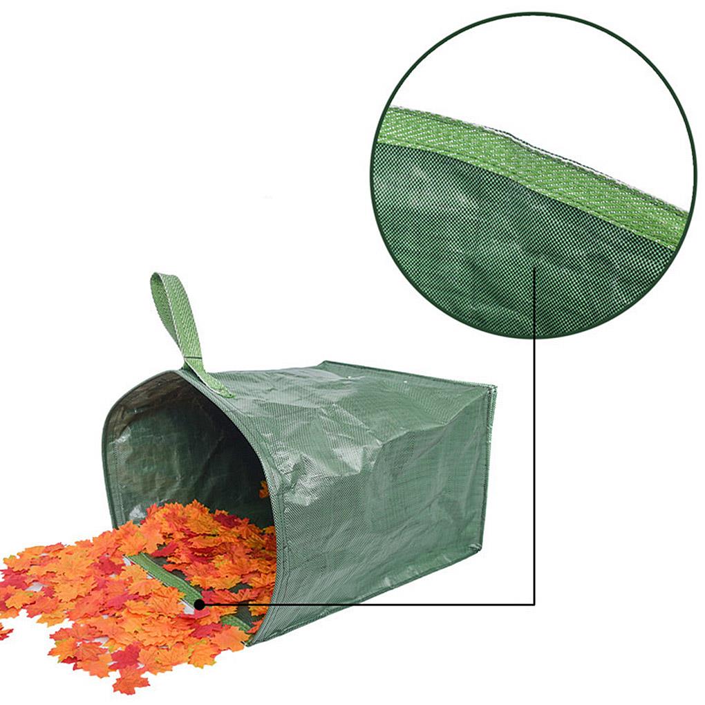 Garbage Storage Trash Bag Portable Collapsible Pop-Up Garden Leaf Trash Can Flowers And For Garden Camping Grass Collection Bin